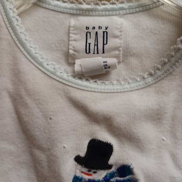 Baby GAP Snowman toddler t shirt - Picture 7 of 9